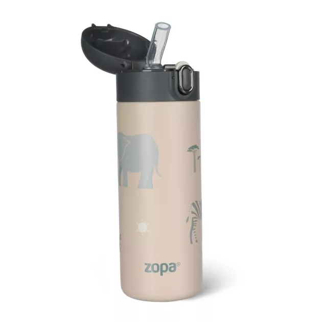 Zopa 400 ml-es termosz szívószállal - Safari