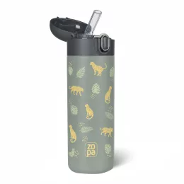 ZOPA 400 ml-es termosz szívószállal Wild Gepard