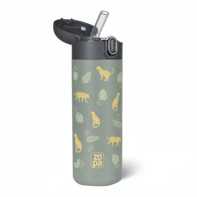 ZOPA 400 ml-es termosz szívószállal Wild Gepard