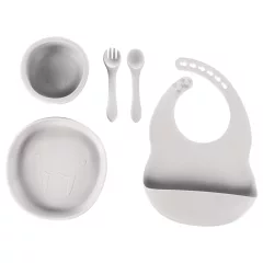 Zopa Szilikon étkezési szett - Dove Grey