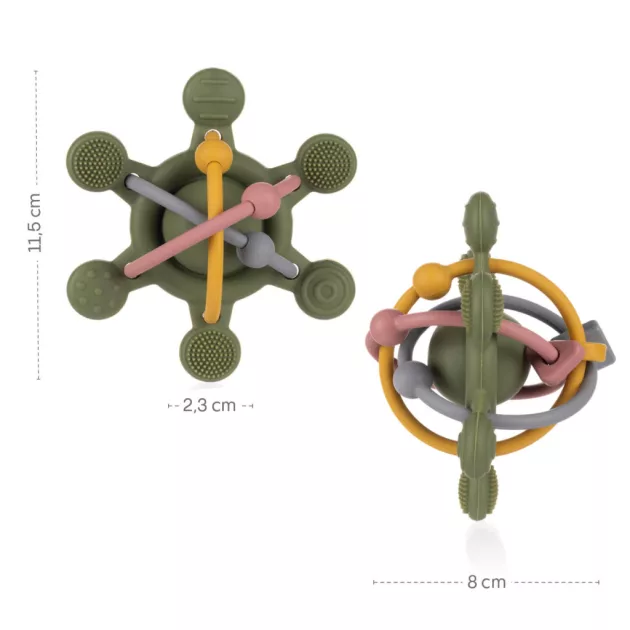 Zopa Szilikon csörgő - Multicolor