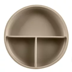 Zopa Szilikon osztott tányér tapadókoronggal - Sand Beige