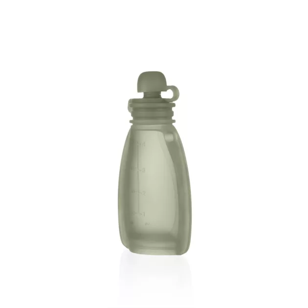 Zopa Szilikon újratölthető bébiétel tasak - Transparent Green