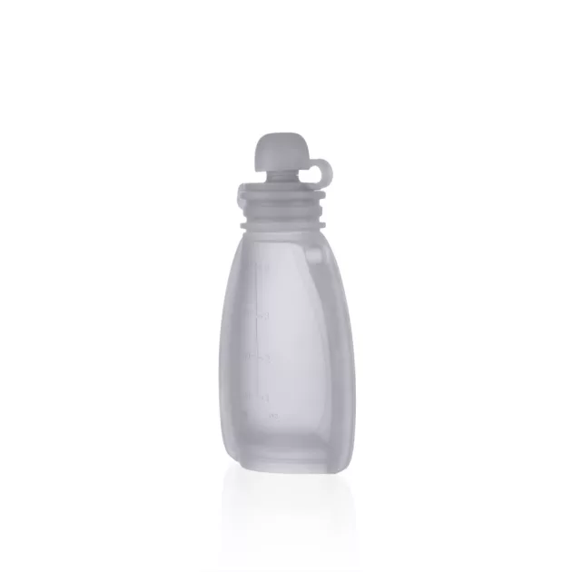 Zopa Szilikon újratölthető bébiétel tasak - Transparent Grey