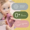 Zopa Szilikon újratölthető bébiétel tasak - Transparent Grey