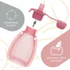 Zopa Szilikon újratölthető bébiétel tasak - Transparent Pink