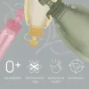 Zopa Szilikon újratölthető bébiétel tasak - Transparent Pink
