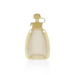   Zopa Szilikon újratölthető bébiétel tasak - Transparent Yellow