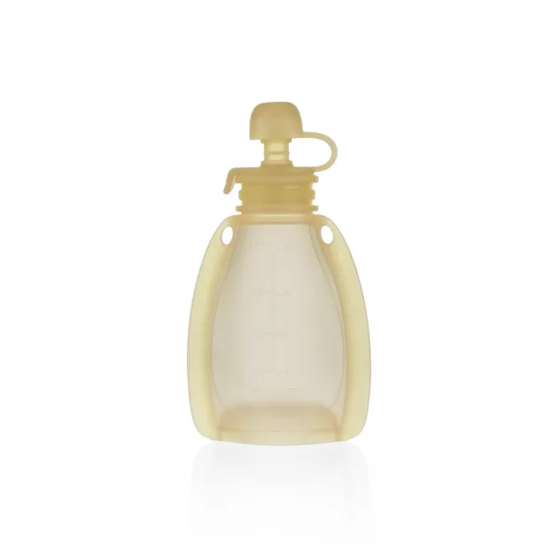 Zopa Szilikon újratölthető bébiétel tasak - Transparent Yellow