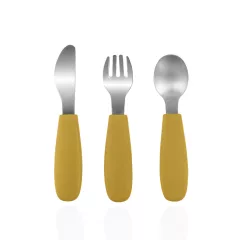 Zopa Szilikon gyerek evőeszköz - Mustard Yellow