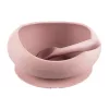Zopa Szilikon tál tapadókoronggal és kanállal - Old Pink