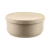 Zopa Szilikon tál fedővel - Sand Beige