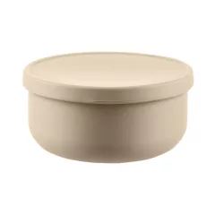 Zopa Szilikon tál fedővel - Sand Beige