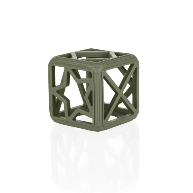 Zopa Szilikon rágóka Négyzet - Forest Green