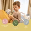 Zopa Szilikon szívószál 4 db - Dove Grey