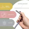 Zopa Szilikon szívószál 4  db - Forest Green