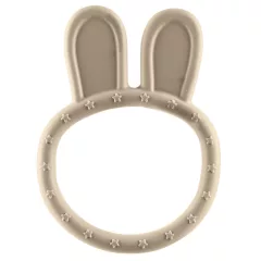 Zopa Szilikon rágóka Nyuszi - Sand Beige