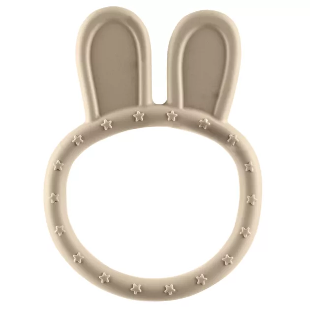 Zopa Szilikon rágóka Nyuszi - Sand Beige