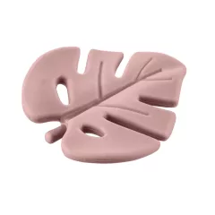 Zopa Szilikon rágóka Levél - Old Pink