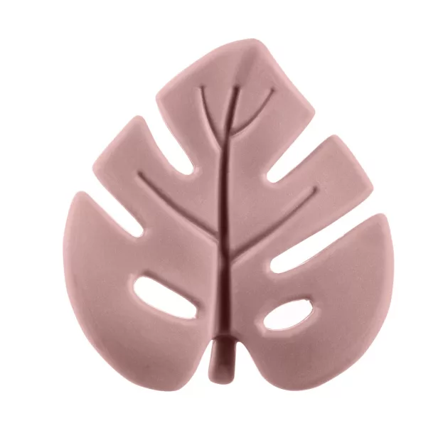 Zopa Szilikon rágóka Levél - Old Pink