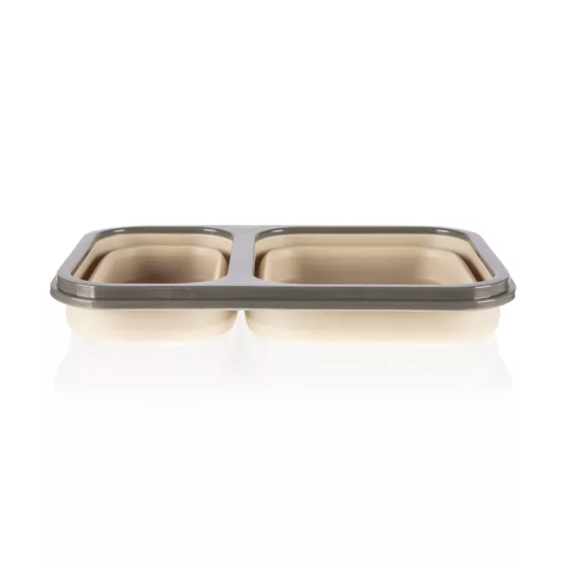 Zopa Szilikon uzsonnásdoboz kanállal (nagy) - Sand Beige