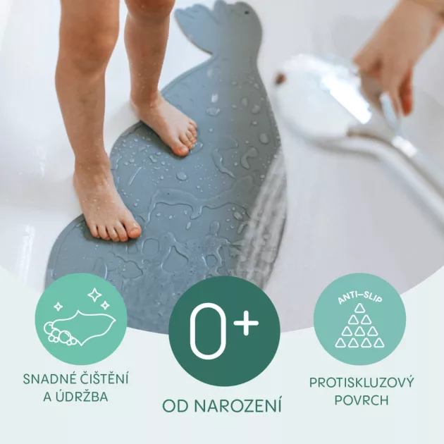 Zopa Szilikon csúszásgátló fürdőszőnyeg - Dove Grey