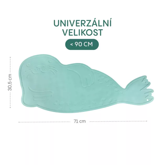 Zopa Szilikon csúszásgátló fürdőszőnyeg - Dove Grey