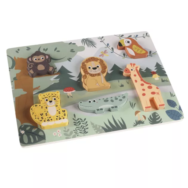 Zopa Fa puzzle - dzsungel Wood