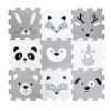 Zopa 9 db-os Puzzle habszőnyeg 30x30 cm - Forest