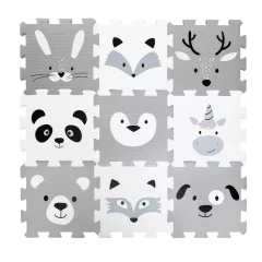 Zopa 9 db-os Puzzle habszőnyeg 30x30 cm - Forest