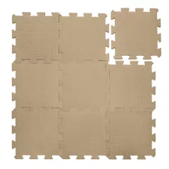 Zopa 9 db-os Puzzle habszőnyeg 30x30 cm - Hazel Brown