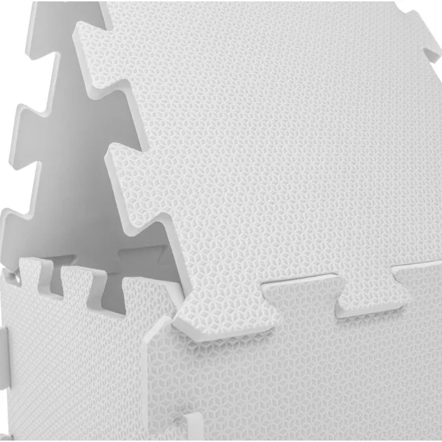 Zopa 9 db-os Puzzle habszőnyeg 30x30 cm - Ivory Beige