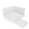 Zopa 9 db-os Puzzle habszőnyeg 30x30 cm - Ivory Beige