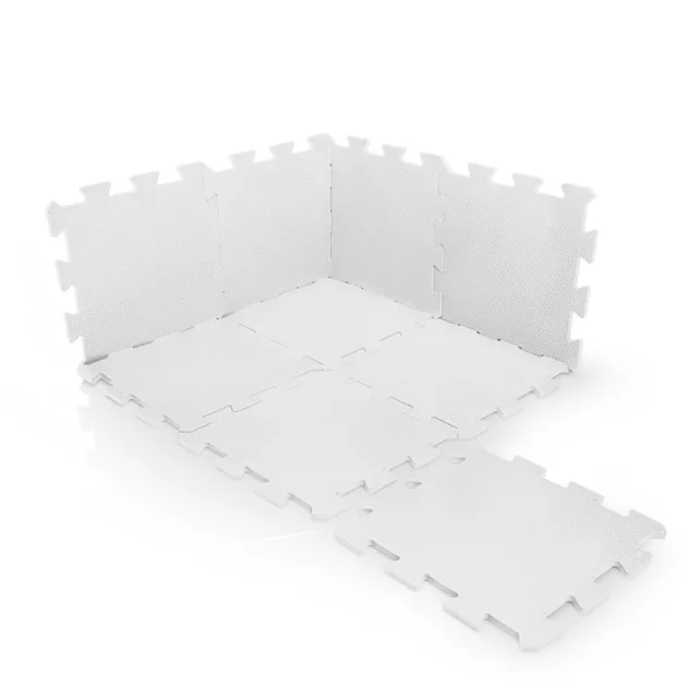 Zopa 9 db-os Puzzle habszőnyeg 30x30 cm - Ivory Beige