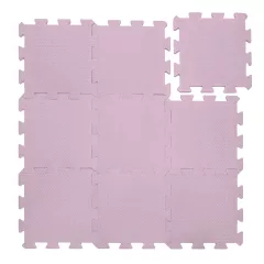 Zopa 9 db-os Puzzle habszőnyeg 30x30 cm - Sugar Pink
