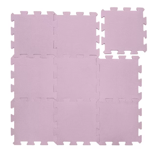 Zopa 9 db-os Puzzle habszőnyeg 30x30 cm - Sugar Pink