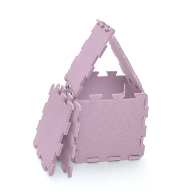 Zopa 9 db-os Puzzle habszőnyeg 30x30 cm - Sugar Pink