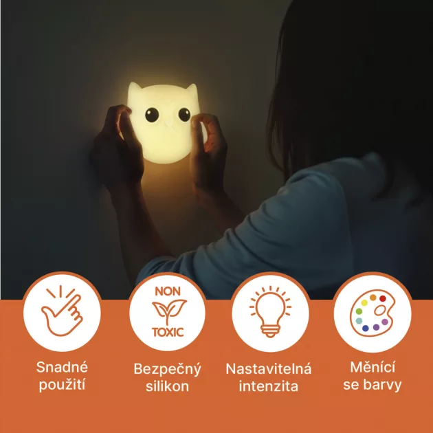 Zopa Szilikon falra szerelhető éjjeli lámpa - Cloud