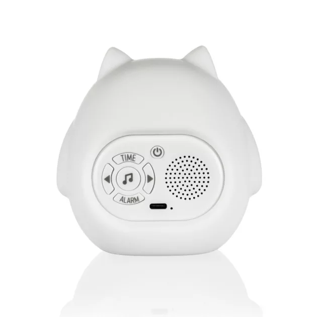 Zopa Szilikon gyermek ébresztőóra éjszakai fénnyel és zenével - Owl