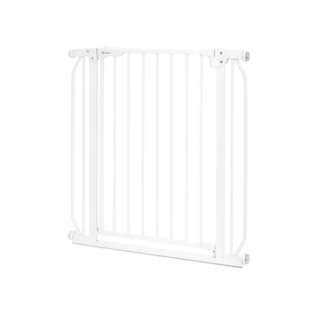Lionelo Truus Slim biztonsági ajtórács - White (75-105 cm) 2 db toldóval!