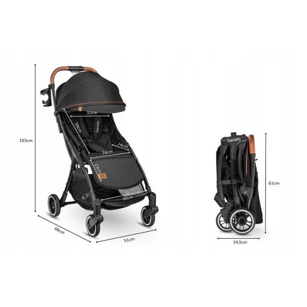 Lionelo Julie One sport babakocsi - Black