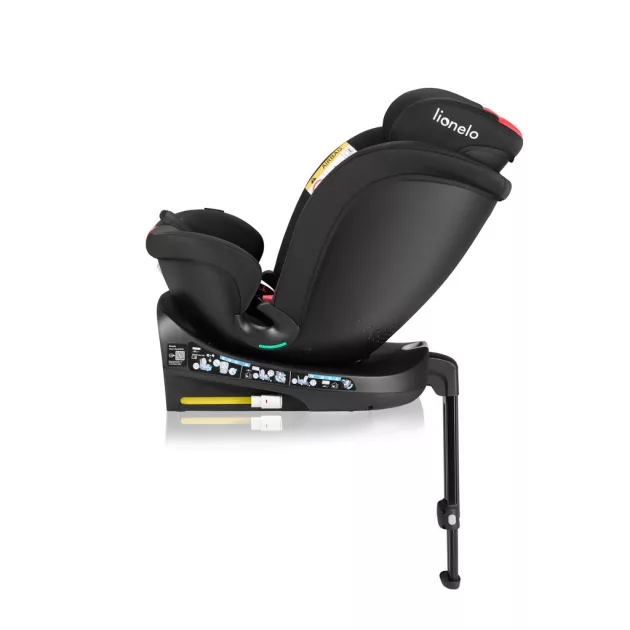 Lionelo Navy I-Size 360° forgatható ISOFIX gyermekülés 40-150cm - Black Red