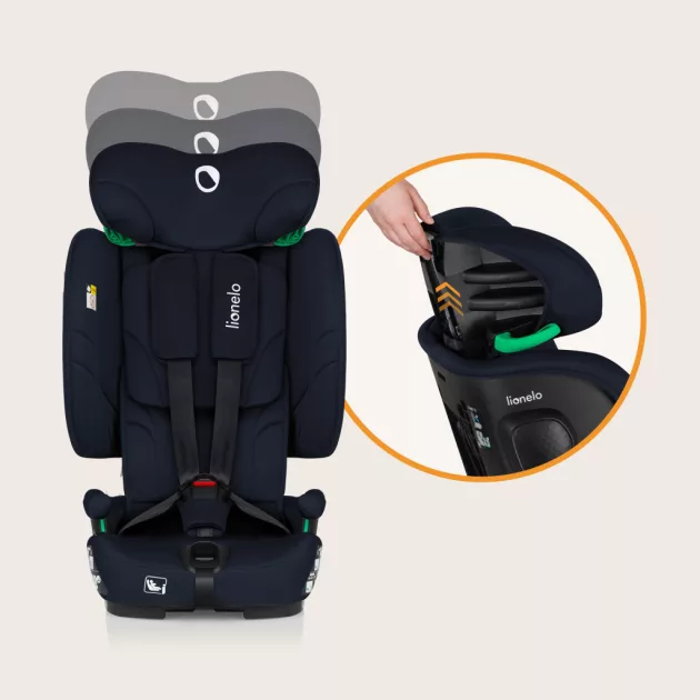 Lionelo Nelly I-Size ISOFIX összecsukható gyermekülés (76-150cm) - Blue Navy