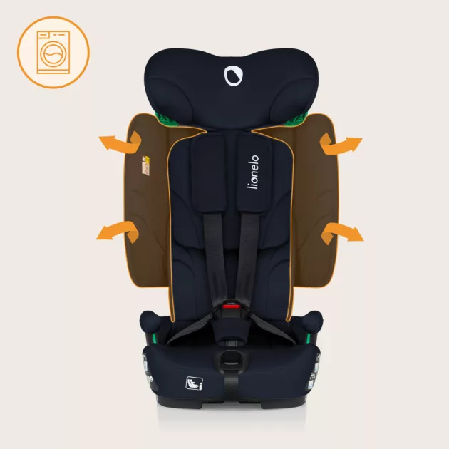 Lionelo Nelly I-Size ISOFIX összecsukható gyermekülés (76-150cm) - Blue Navy