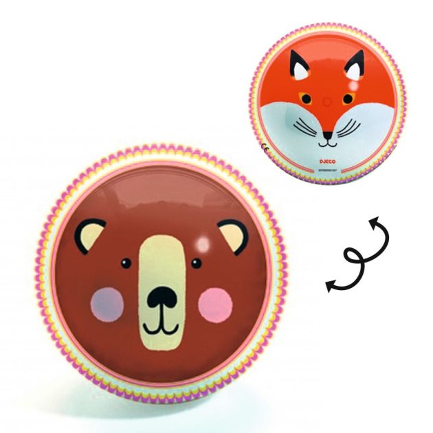 Djeco Gumilabda, ∅ 22 cm - Medve és róka - Bear & Fox Ball