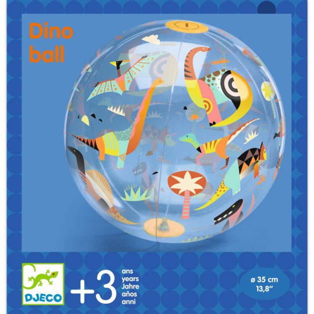 Djeco Felfújható labda, ∅ 35 cm - Dínós labda - Dino ball