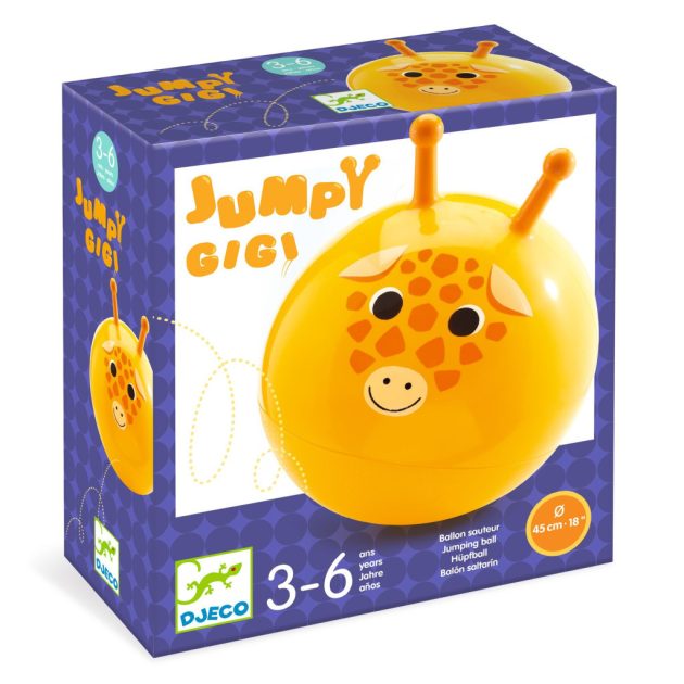 Djeco Ugrálólabda, ∅ 45 cm - Jumpy Gigi - Jumpy Gigi