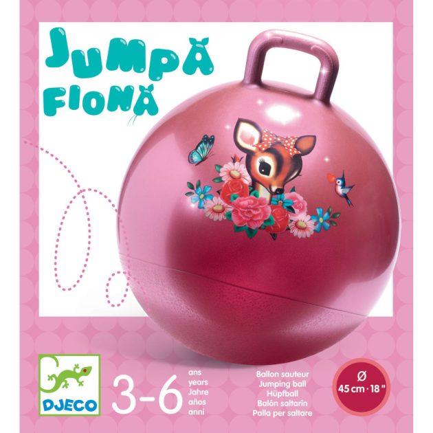 Djeco Ugrálólabda, Ø 45 cm - Fiona őzike - Jumpa Fiona