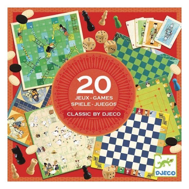 Djeco Társasjáték klasszikus - Classic box - 20 játék
