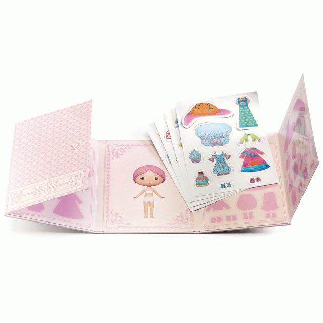 Djeco Tinyly - Miss Lilypink - Stickers removable